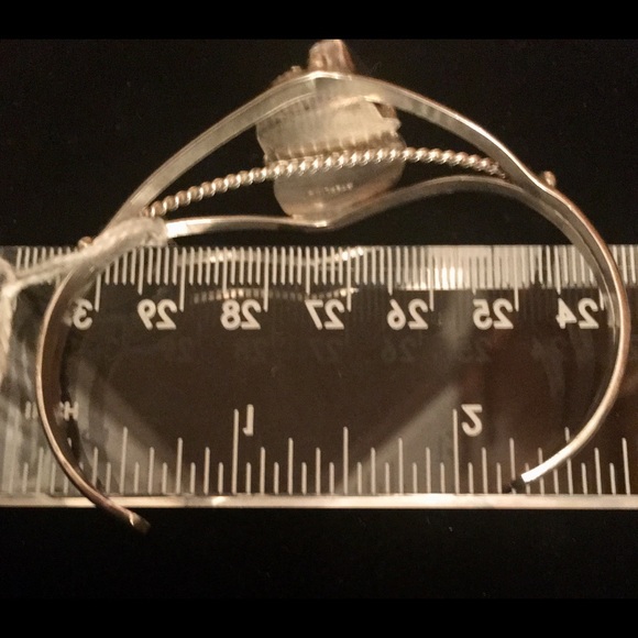 Sterling silver cuff bracelet boho - Picture 5 of 6